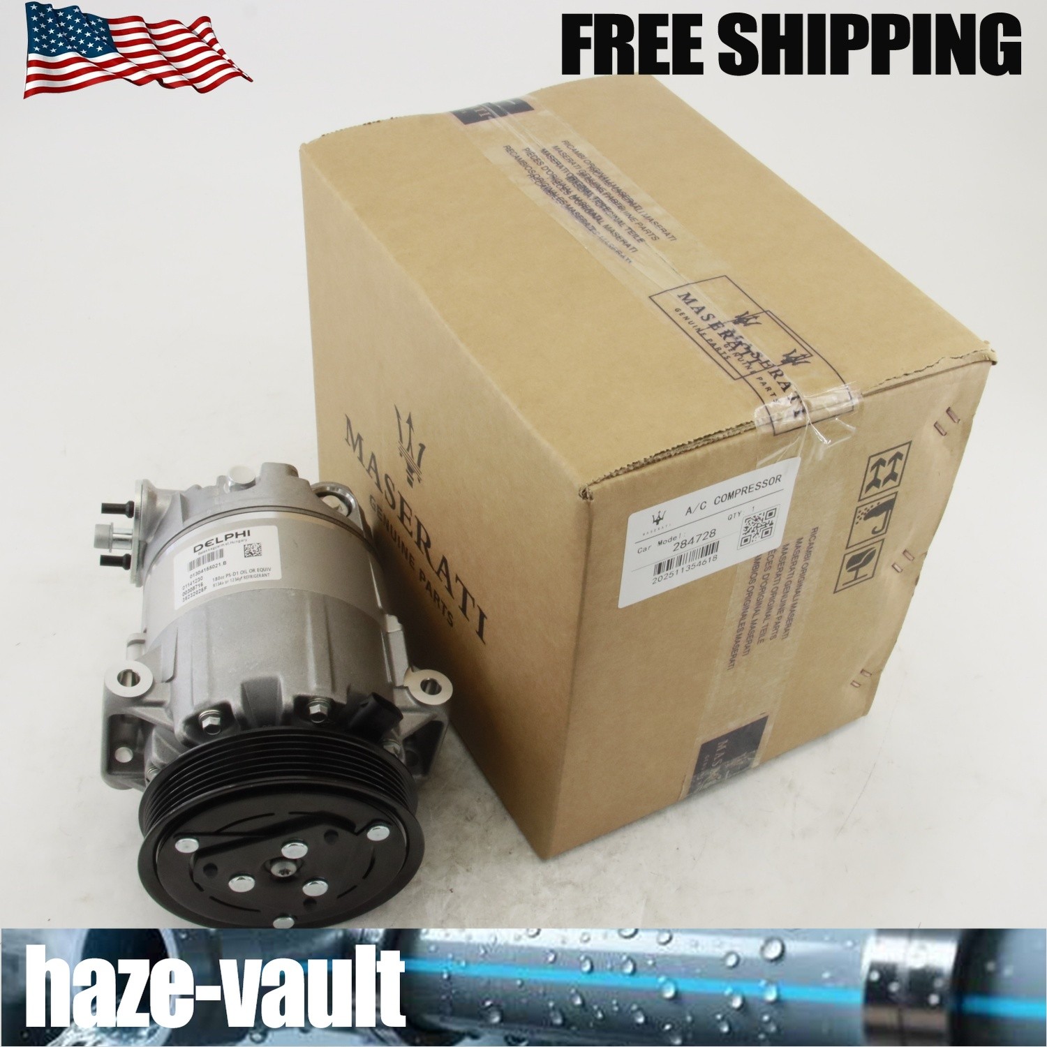 AC Compressor Pump For Ferrari F430 Maserati Quattroporte Gran Turismo 4.2L 4.7L