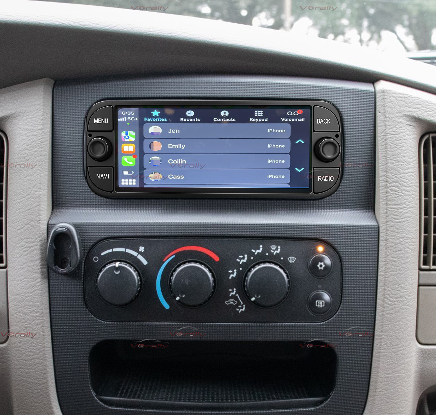 For 2002-2005 Dodge Ram Wireless CarPlay & Android Auto, Radio Head Unit GPS DSP
