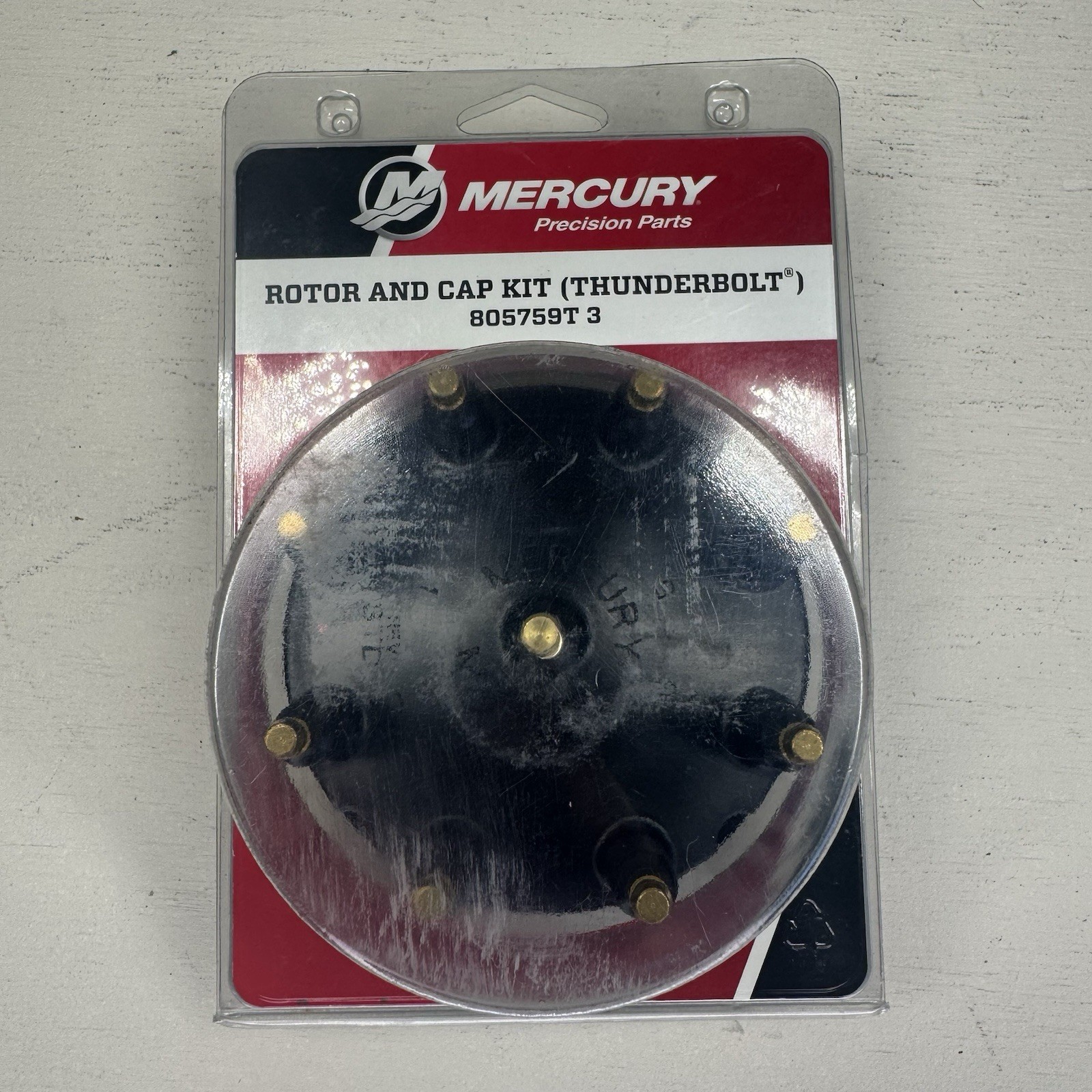 Genuine Mercury Marine Rotor and Cap Kit Thunderbolt 805759T3 NOS OEM MQB2 Genuine Mercury Marine Rotor and Cap Kit Thunderbolt 805759T3 NOS OEM MQB2
