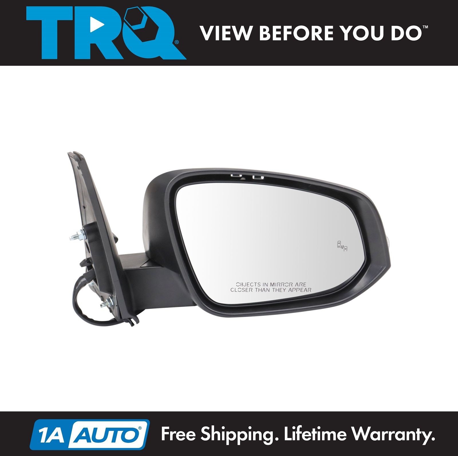TRQ Right Mirror Passenger Side Fits 2023-2024 Toyota 4Runner TO1321457
