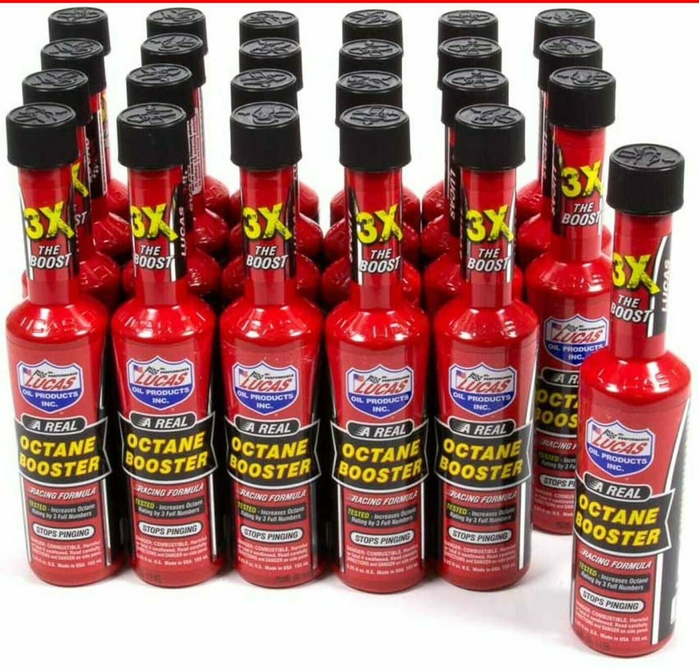 Lucas Oil Products 10930 Octane Booster - 24 Pack of 5.25oz Bottles Lucas Oil Products 10930 Octane Booster - 24 Pack of 5.25oz Bottles