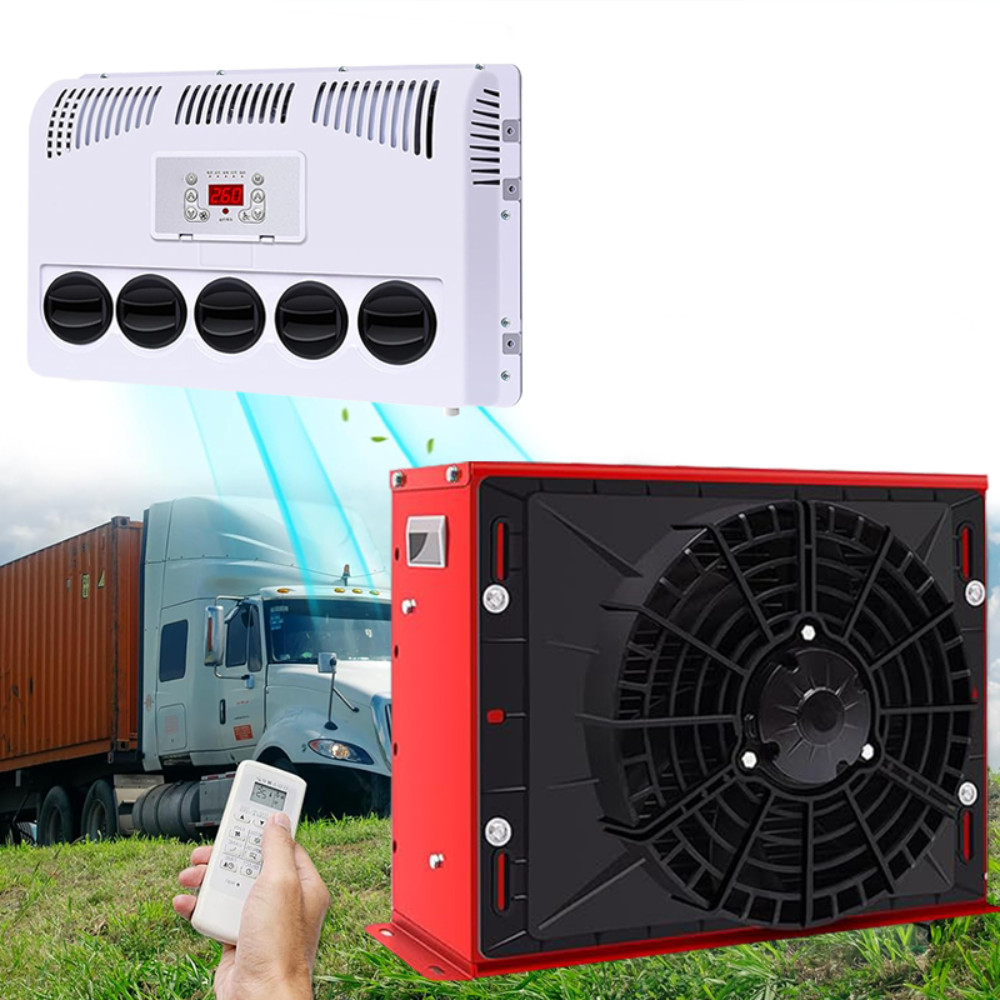 12V 11000 BTU Truck Air Conditioner Split AC Fits RV Caravan Semi Trucks Bus