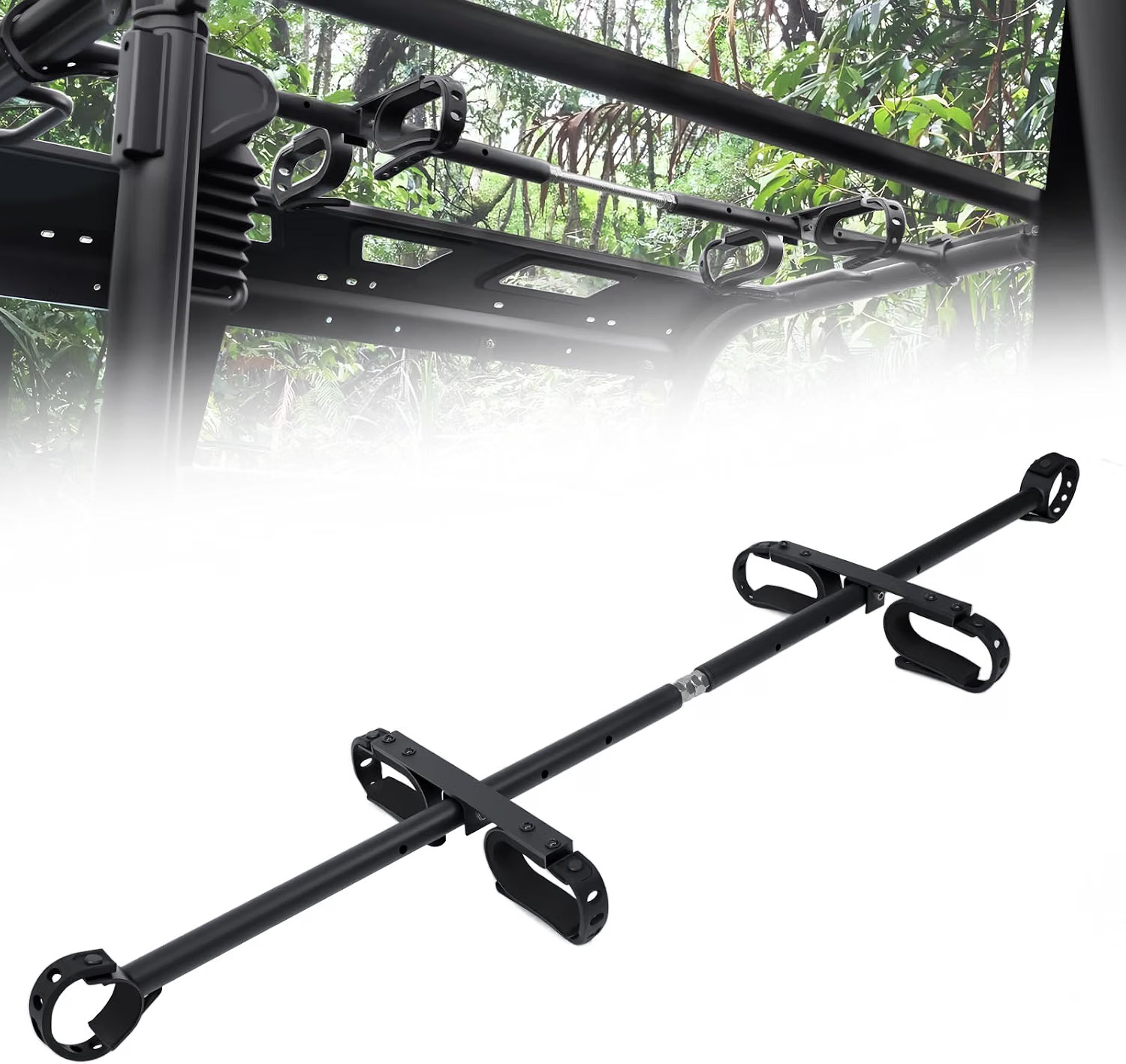 UTV Overhead Gun Rack Hunting Tool Mount for Ranger Uforce Defender Pioneer Mule