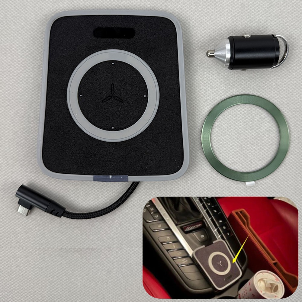 Fits 15-20 Porsche Macan Charger Phone Fast Charging Center Console Accessories