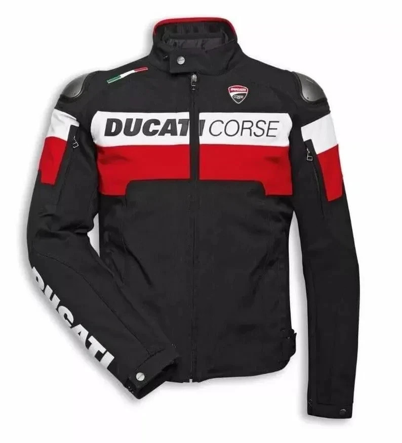 Ducati Corse C5 Textile Motorcycle Jacket | Men's All Season Biker Riding Gear