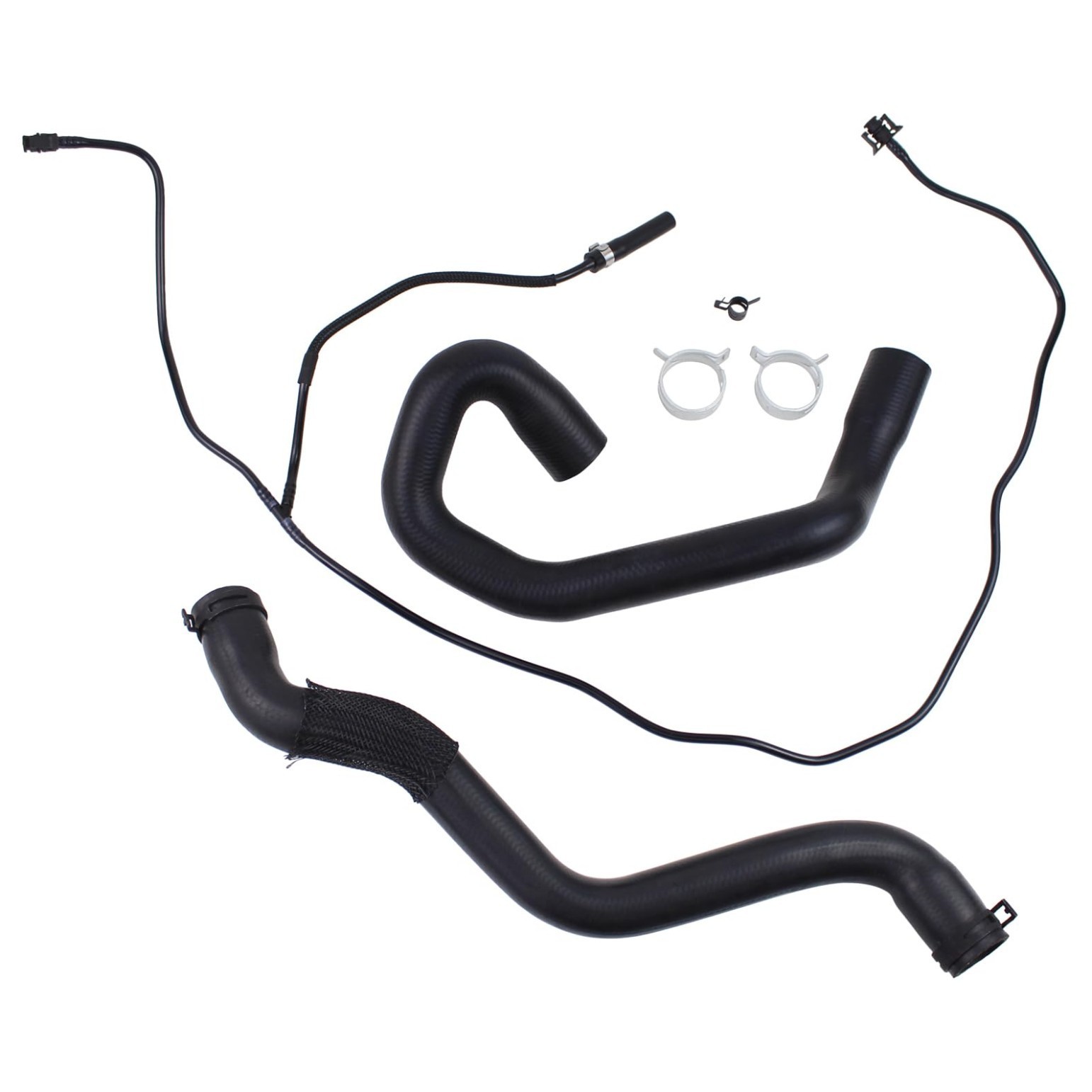 Upper and Lower Radiator Coolant Hose Tube & Radiator Reservoir Line