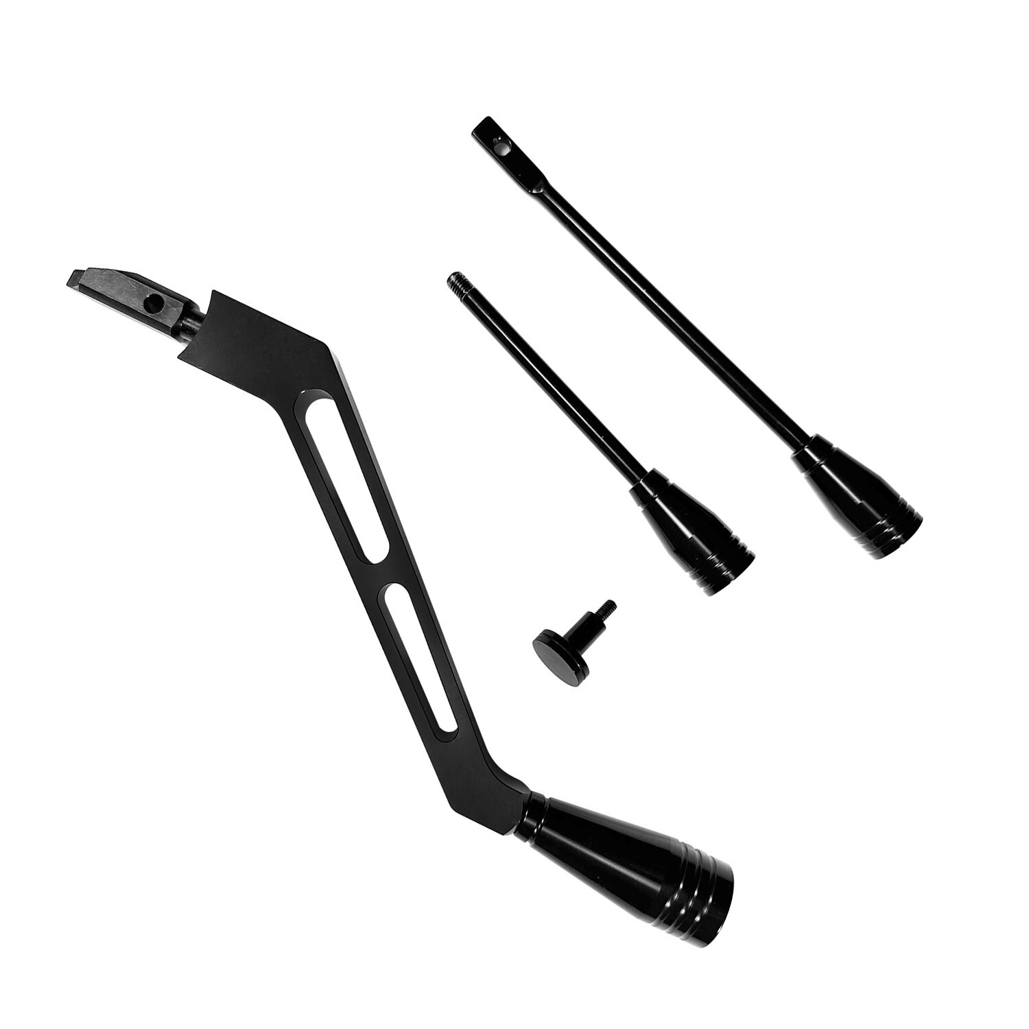 Black Billet Aluminum Shifter Turn Signal Lever Hazard Tilt Kit For GM Column