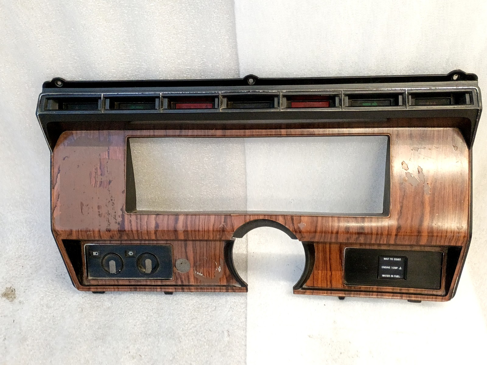80-86 Diesel Rosewood Gauge Cluster Bezel Ford F250 F350 80-86 Diesel Rosewood Gauge Cluster Bezel Ford F250 F350