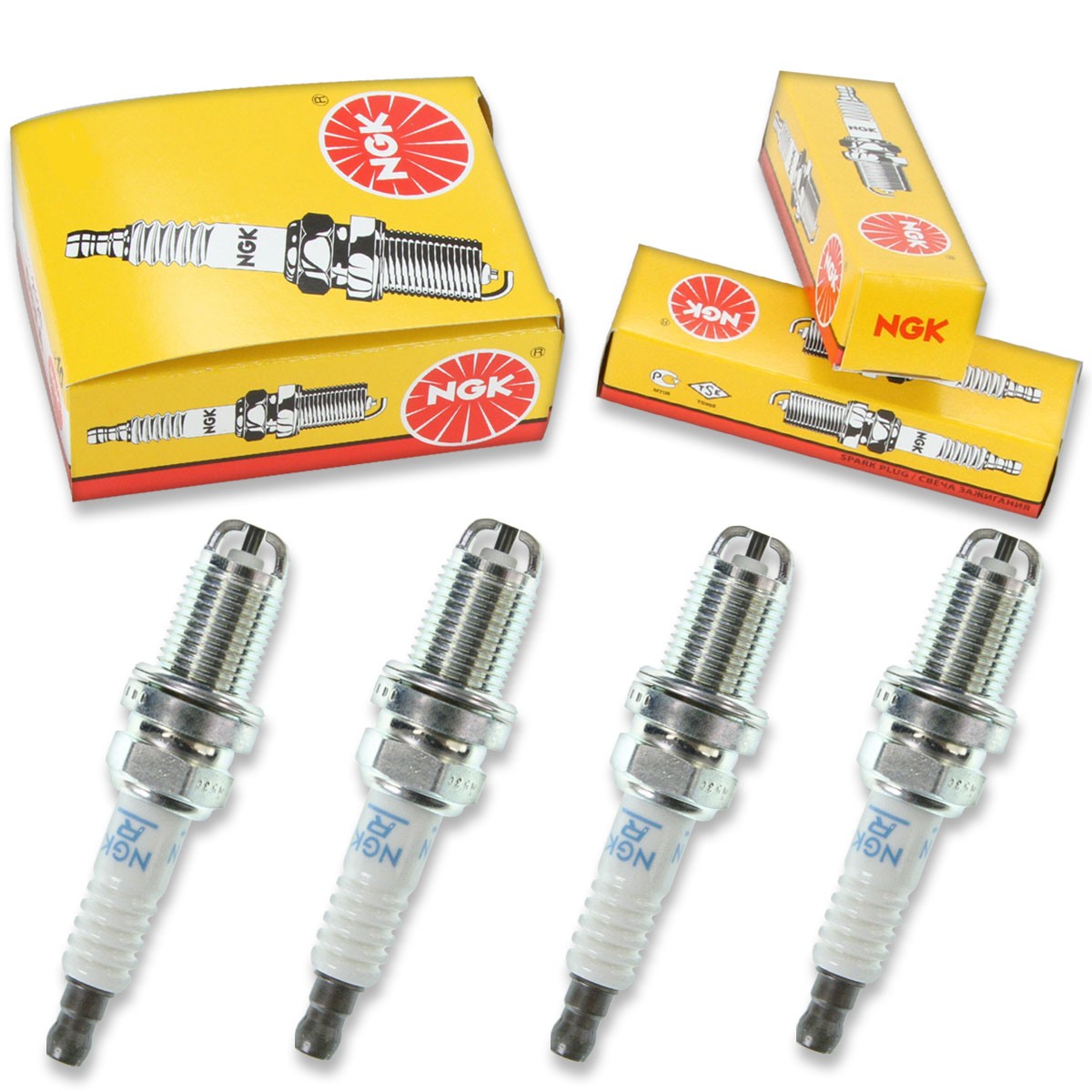 4pcs 02-05 BMW R1150R Roadster NGK Standard Spark Plugs 1130cc 68ci 14 MM du