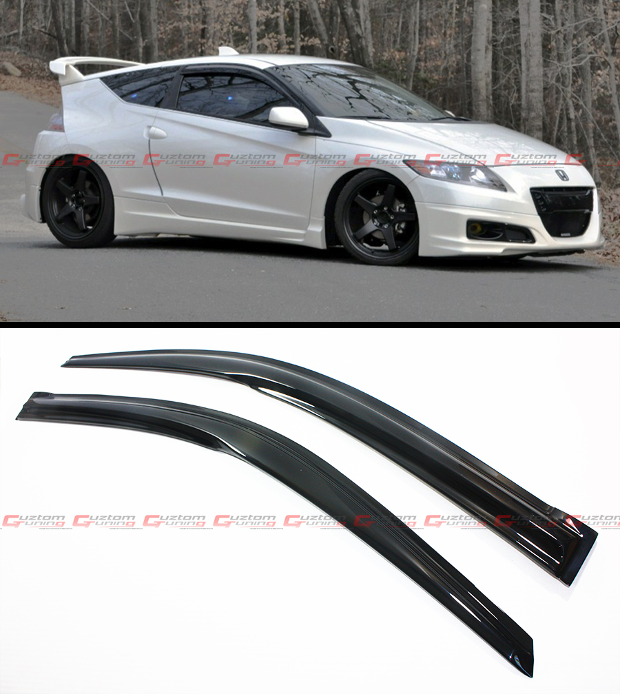 JDM WAVY STYLE SMOKED WINDOW VISOR RAIN/SUN VENT SHADE FOR 2011-2016 HONDA CRZ