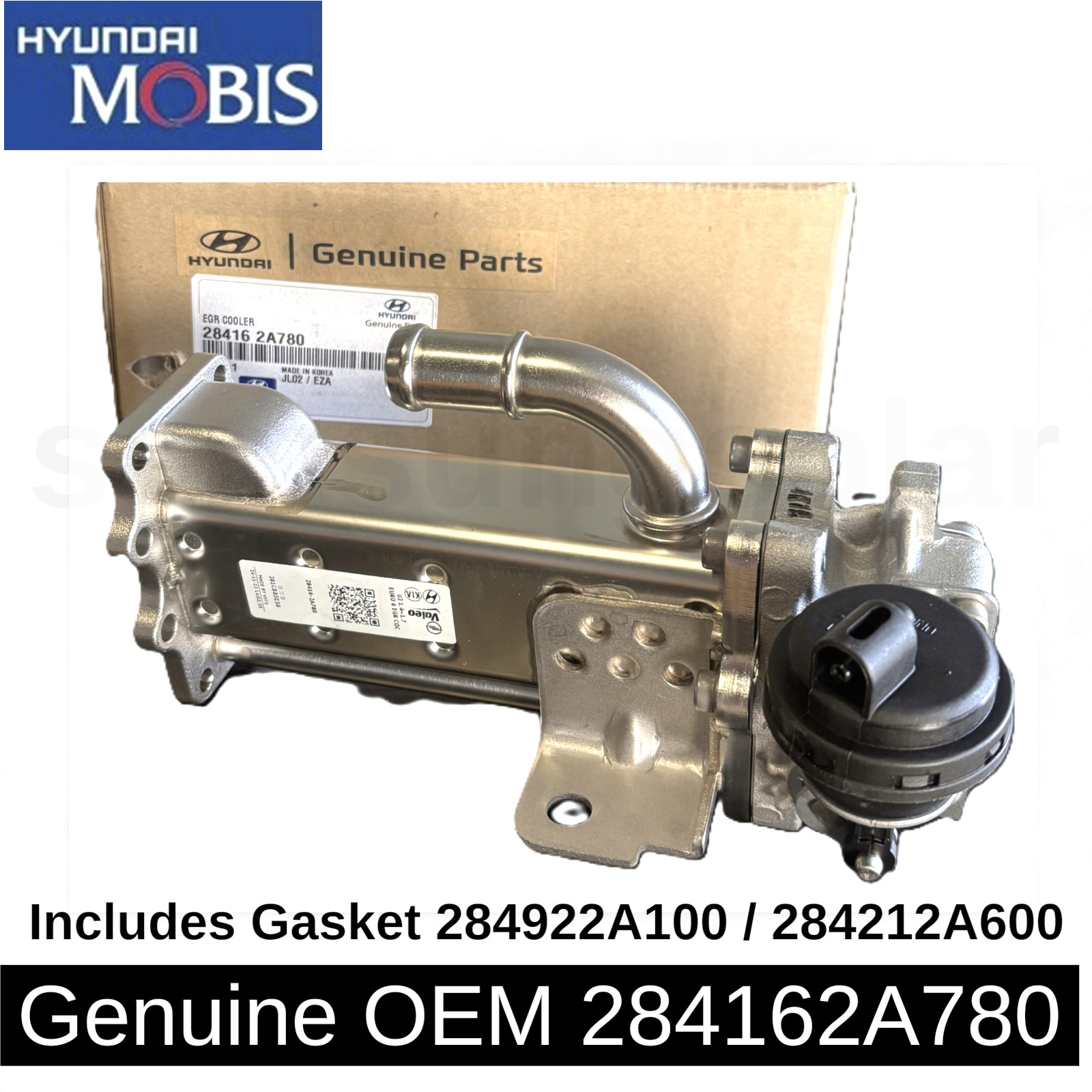 [Exress] Genuine OEM  284162A780 + Gasket EGR Cooler for Hyundai Sonata Kia Soul
