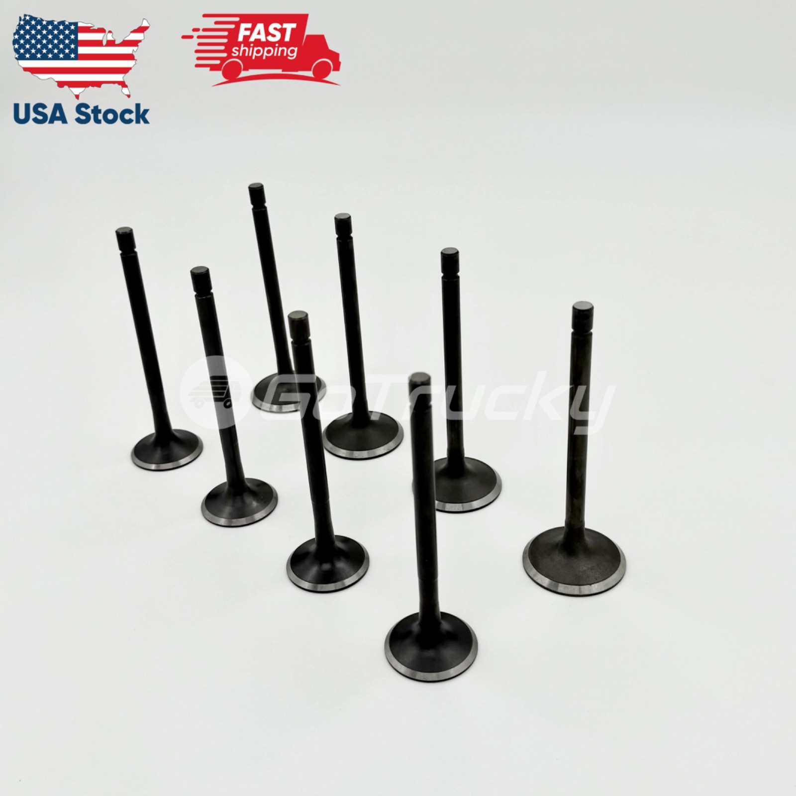 8x Engine Valve 4 Inlet + 4 Exhaust for ISUZU NQR NRR NPR NPR-HD 4HE1 4.8L 98-04
