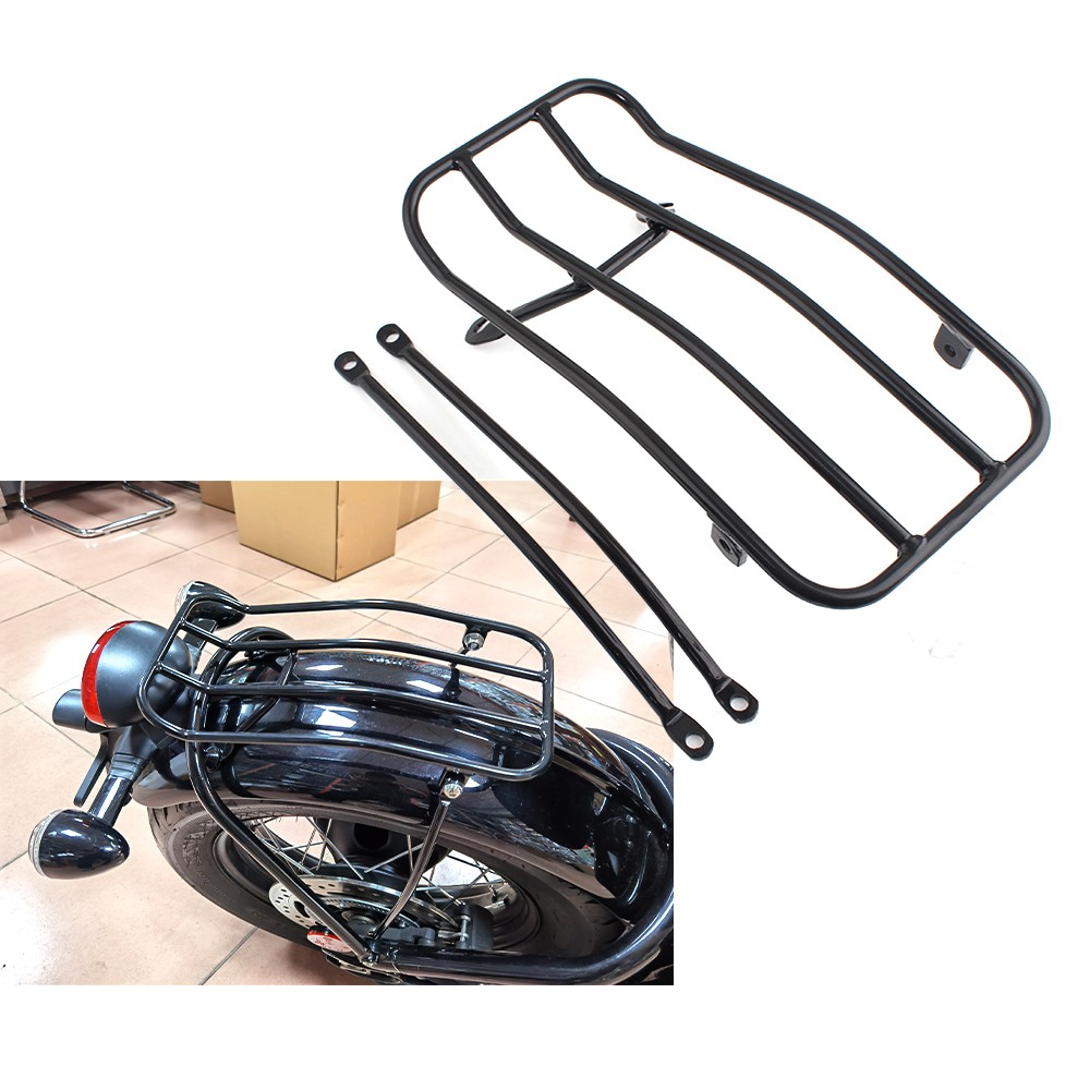 Motor Rear Fender Solo Seat Luggage Rack For Triumph Bonneville Bobber 2017-2020