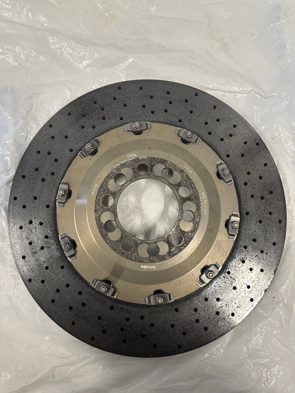 BREMBO XB01811 - FERRARI 458 CHALLENGE CARBON CERAMIC REAR BRAKE ROTOR 271703