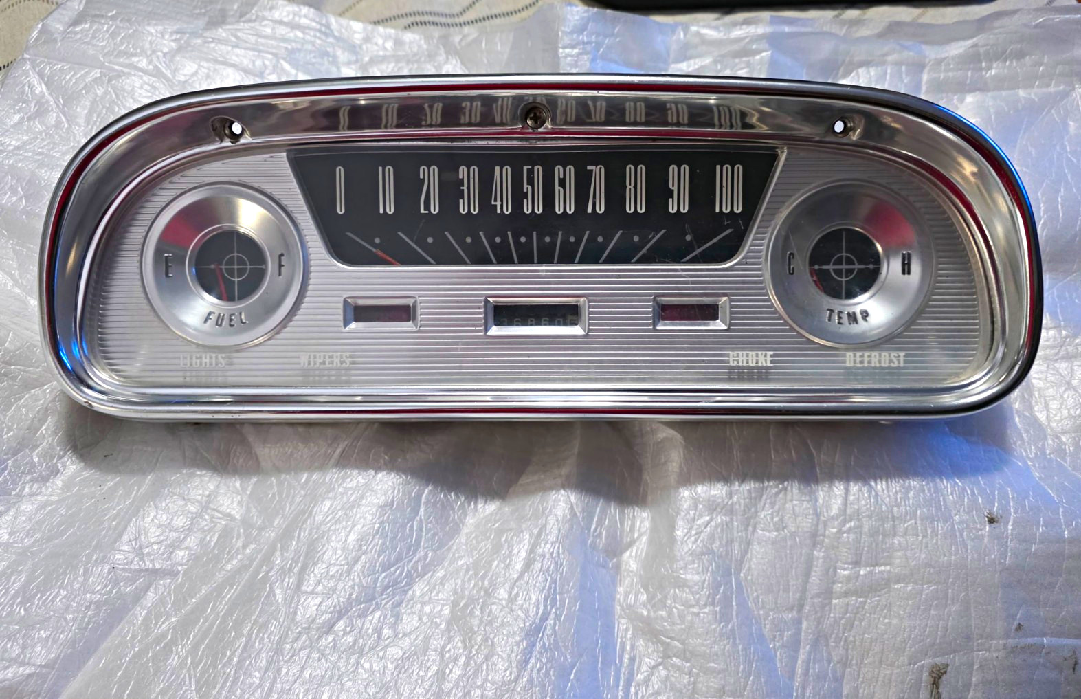1960, 1961, 1963 Ford Futura, Ranchero, Falcon OEM Instrument Cluster 1960, 1961, 1963 Ford Futura, Ranchero, Falcon OEM Instrument Cluster
