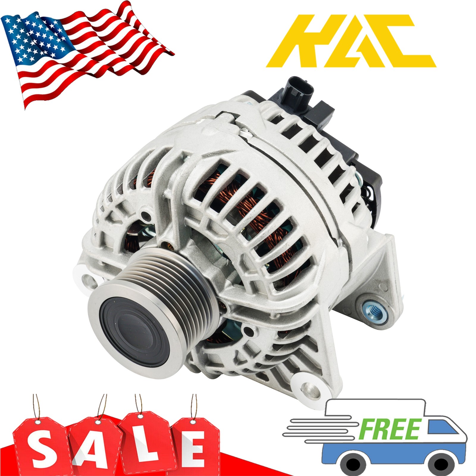 219290 Alternator For 1998-2002 Mercruiser 70A 12V IR/IF S6 Pulley CW 8461N