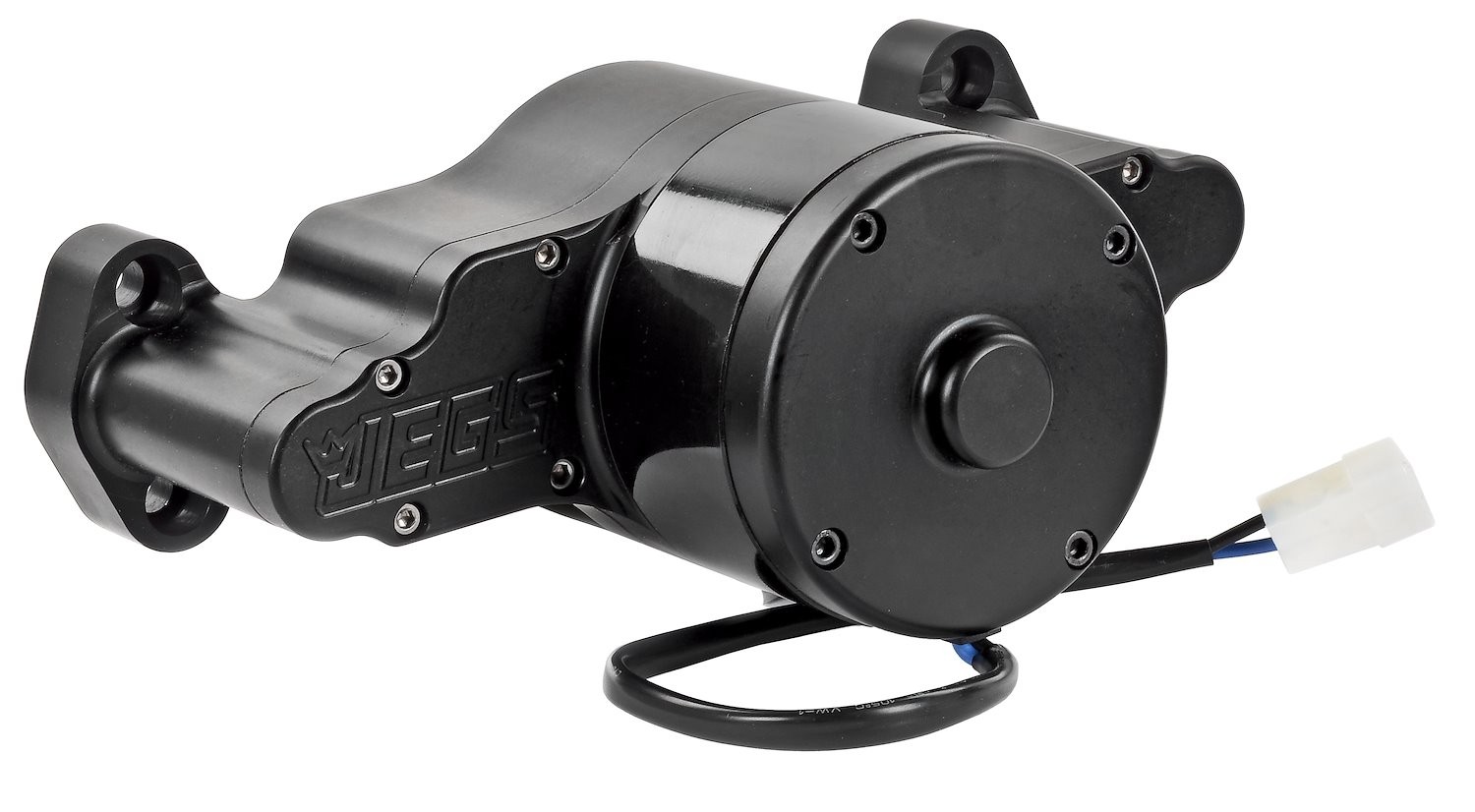 JEGS Electric Water Pump Small Block Chevy [50 GPM, Black Anodized]