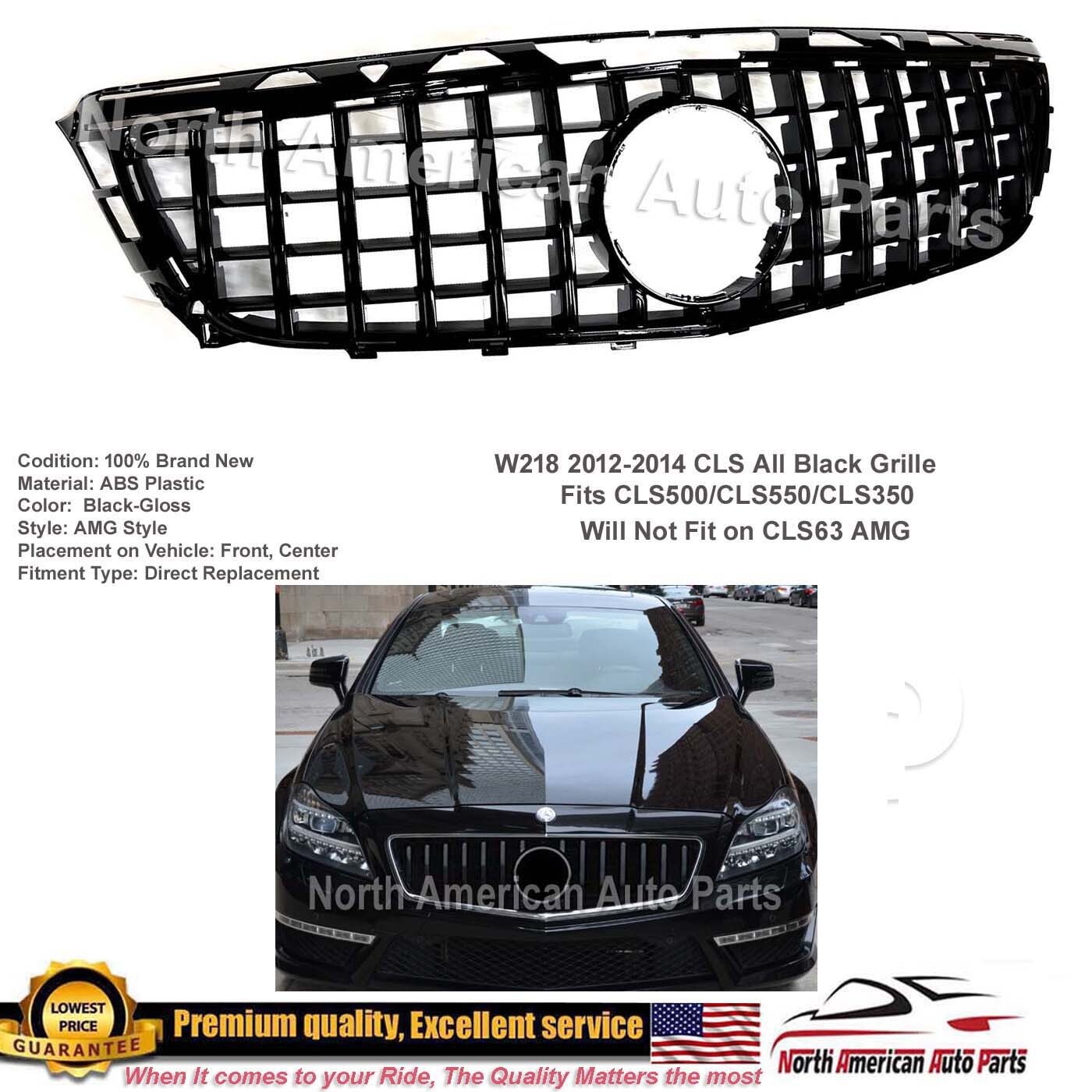 CLS550 GT GTR Grille All Black 2012 2013 2014 Panamericana CLS New Parts CLS550 GT GTR Grille All Black 2012 2013 2014 Panamericana CLS New Parts