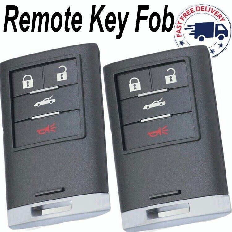 2X Smart Remote Key Fob for 2005-13 Chevrolet Corvette M3N5WY7777A 25926479/6480
