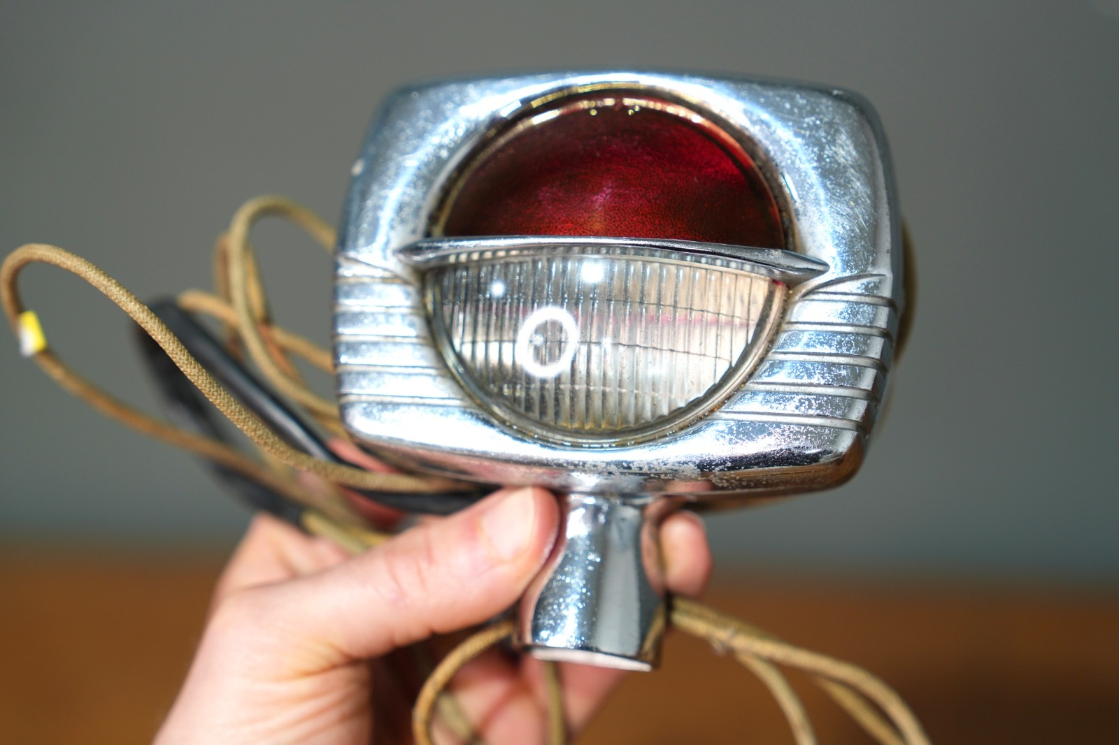 Vintage AUTO LAMP SL49 Light Car Truck Automobile Motorcycle Chicago Chrome