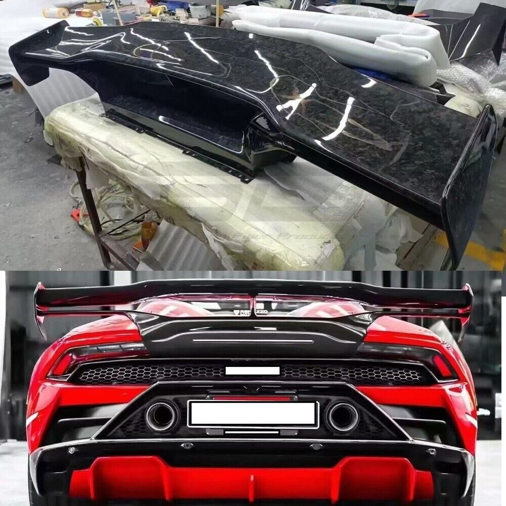 For Lamborghini Huracan LP580 LP610 EVO Forged Carbon Fiber Car Rear Spoiler