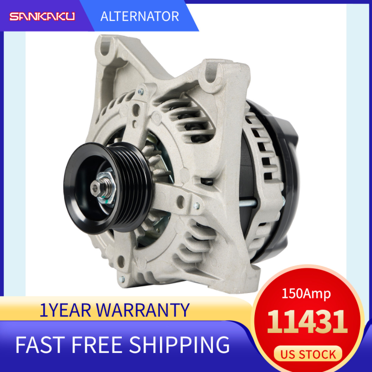 New Alternator for Ford Expedition / Lincoln Navigator V8 5.4L 2006-2008 11431N