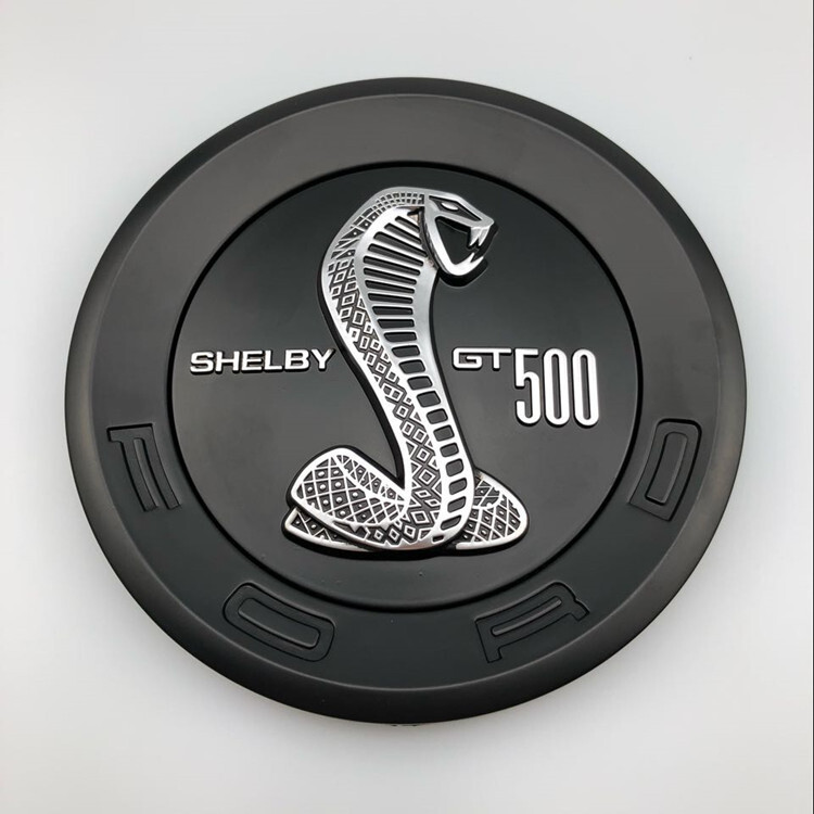 Chrome Black Decklid Emblem 5.9'' Round Trunk Badge For Mustang SHELBY GT500 Chrome Black Decklid Emblem 5.9'' Round Trunk Badge For Mustang SHELBY GT500