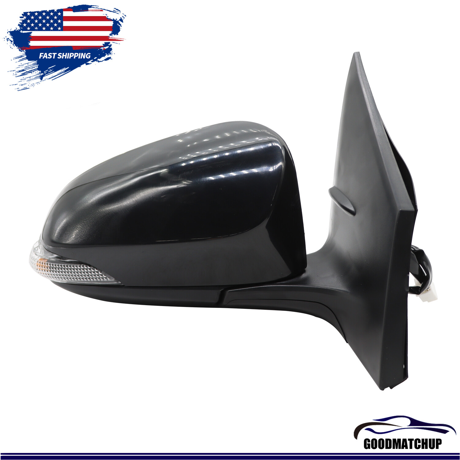 Power Mirror Heated Paintable Passenger Side For 2014-2019 Toyota Corolla