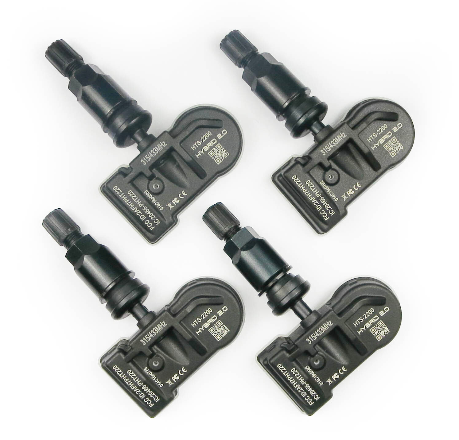 2021 2022 BMW M3 G80 Sedan New TPMS Black Stem Set 36106887147 433mhz