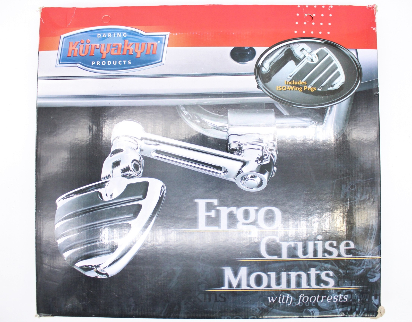 Kuryakyn Ergo Cruise Mounts W/ Footrests and ISO Wing Pegs Part Number - 4052