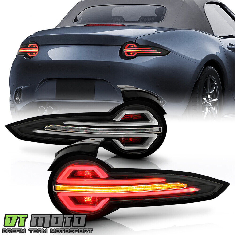 2016-2023 Mazda MX-5 MIATA LED Tube Sequential Signal Tail Lights Brake Lamps