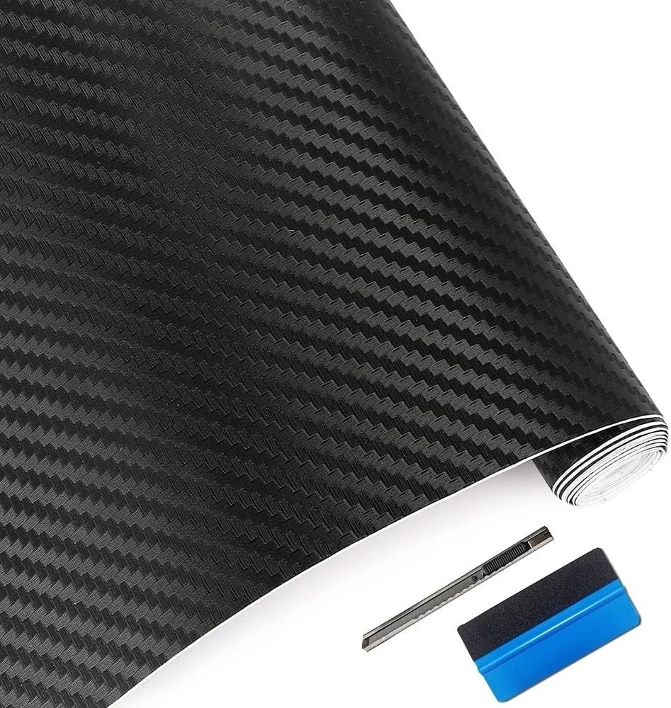 Rollo De Vinilo Fibra Carbono 3D Para Exterior Calificado Automotor Coches Vinil