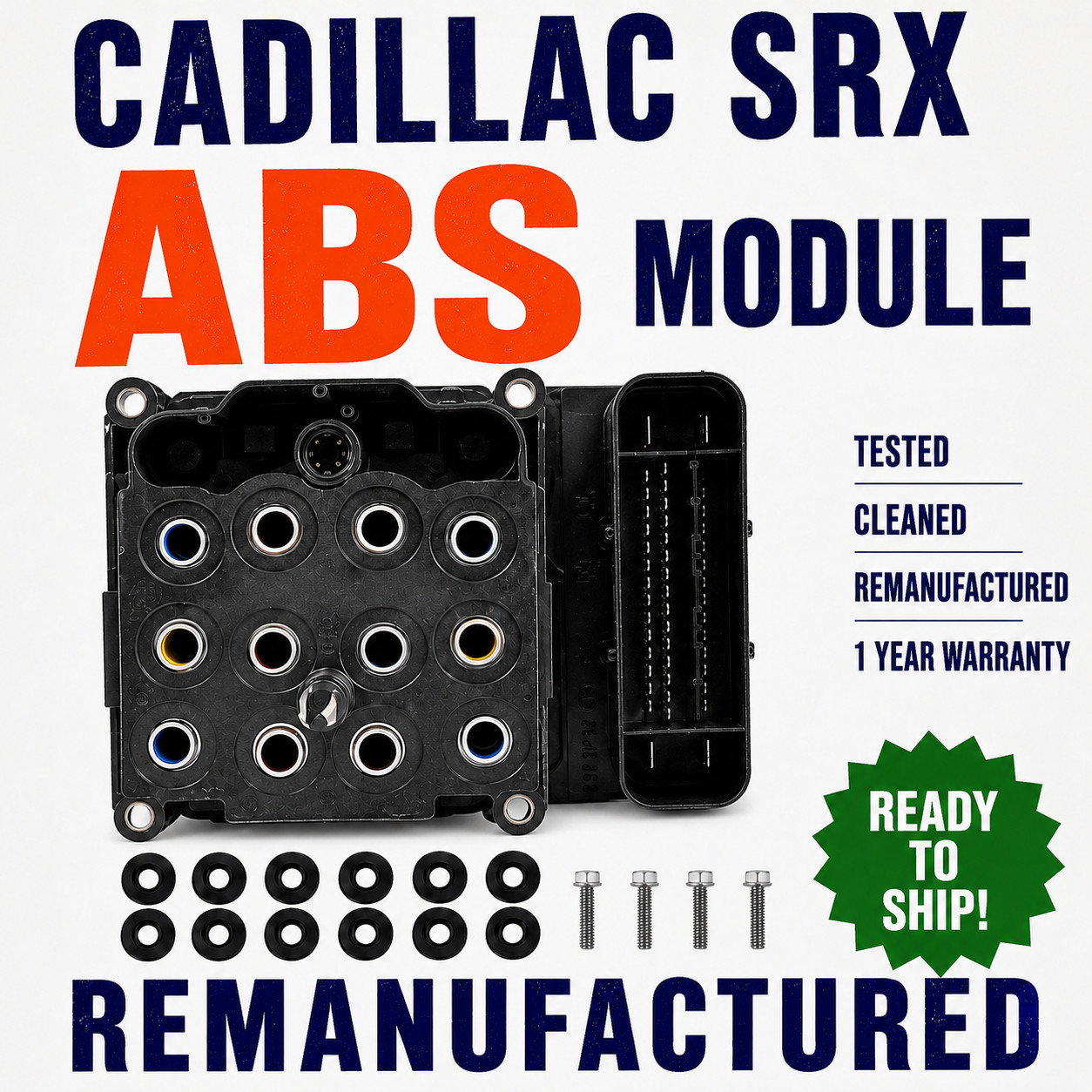 20842710 OEM Anti-Lock Brake GM® ABS Module Cadillac SRX 2011-2016 Tested 20842710 OEM Anti-Lock Brake GM® ABS Module Cadillac SRX 2011-2016 Tested