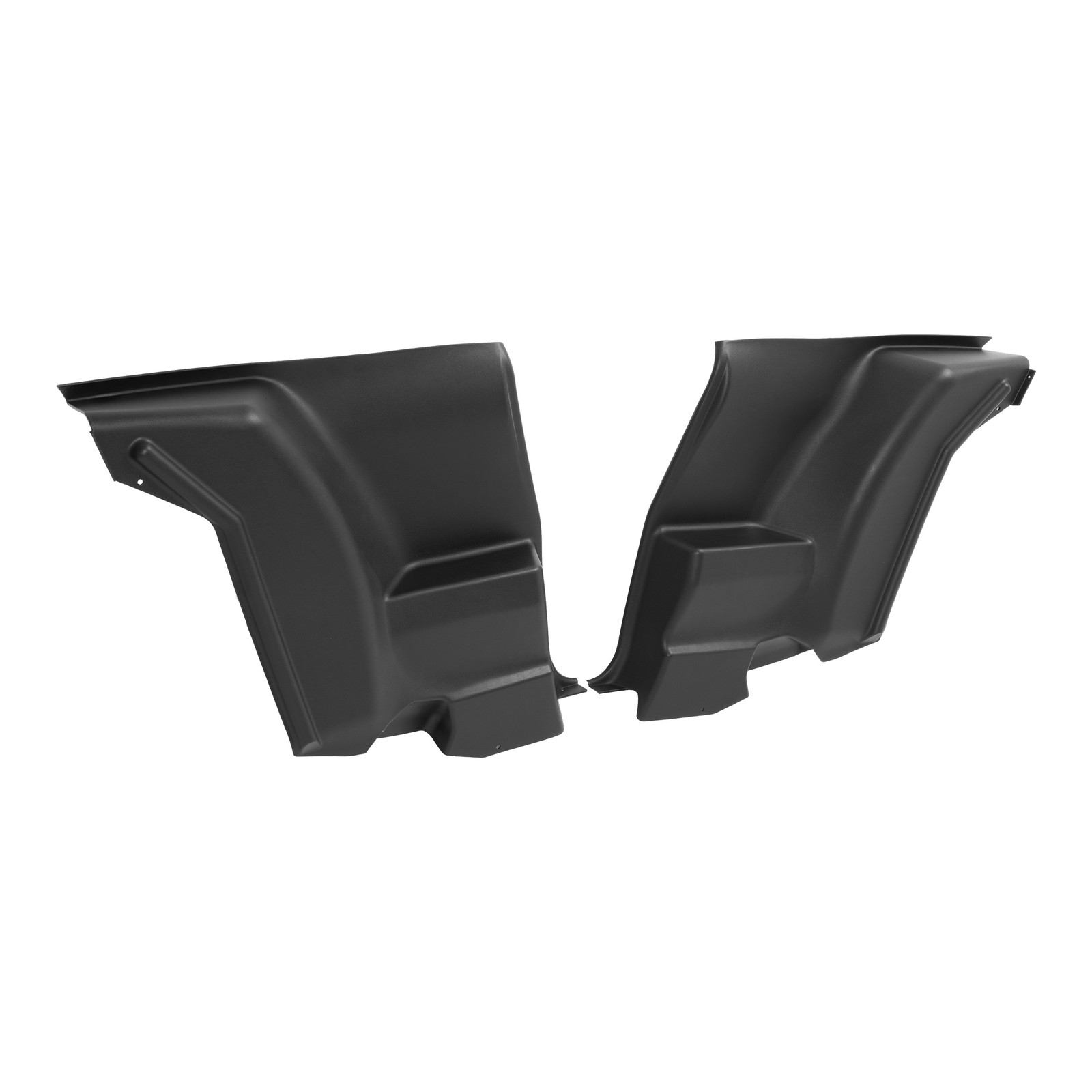 For 70-81 CAMARO FIREBIRD L&R Lower Plastic Rear Armrest Seat Side Panels BLACK