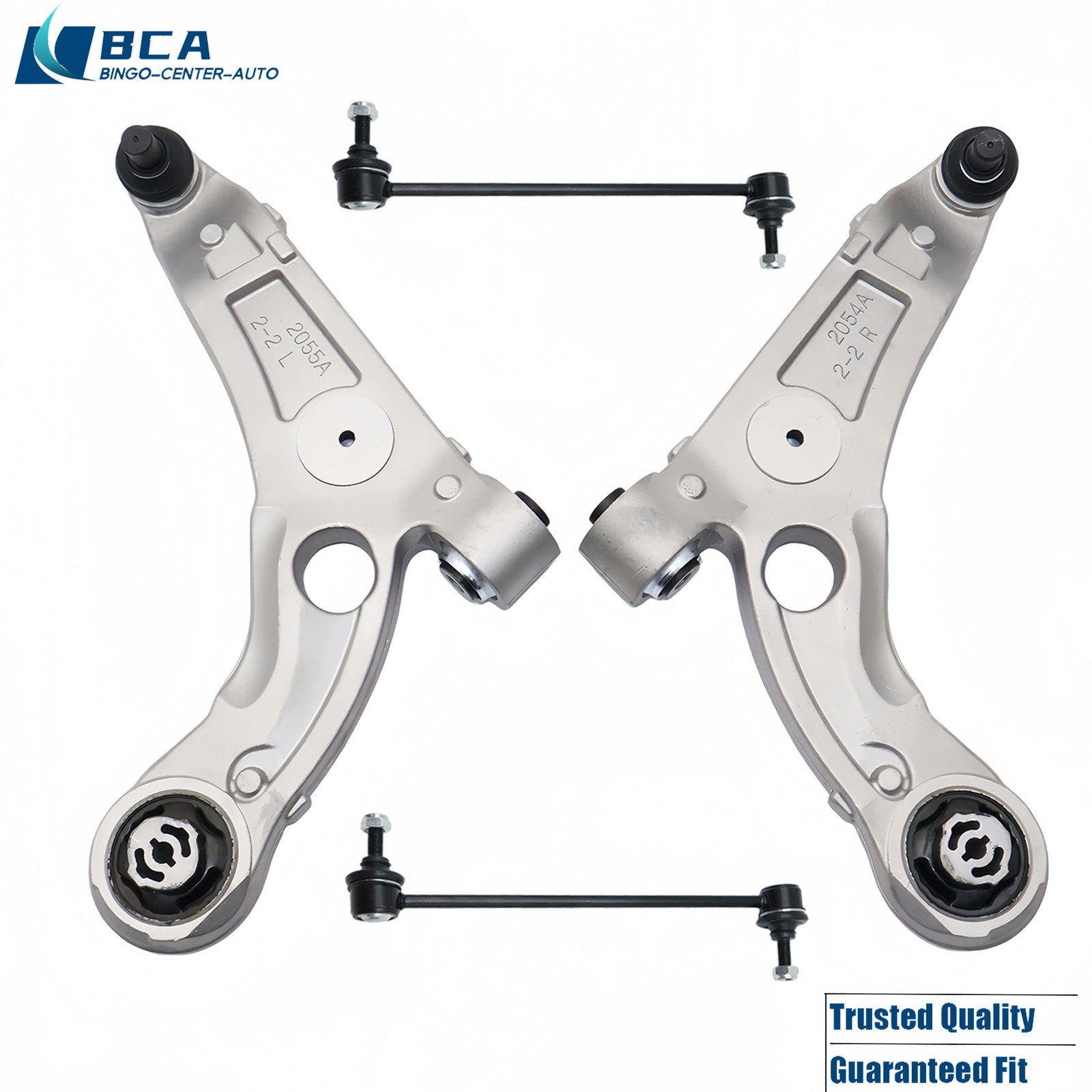 4Pcs Front Lower Control Arm Ball Joint Sway Bar Link Kit Fit Chrysler 200 16-17