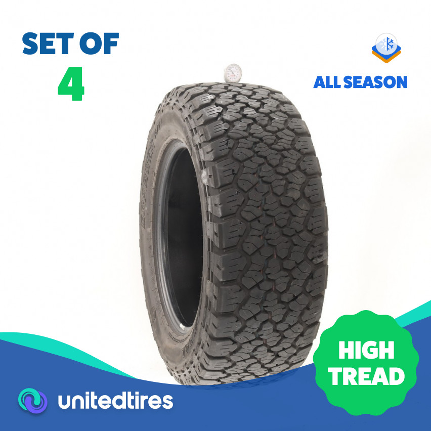 Set of (4) Used LT 285/60R18 General Grabber ATX 122/119S - 12/32