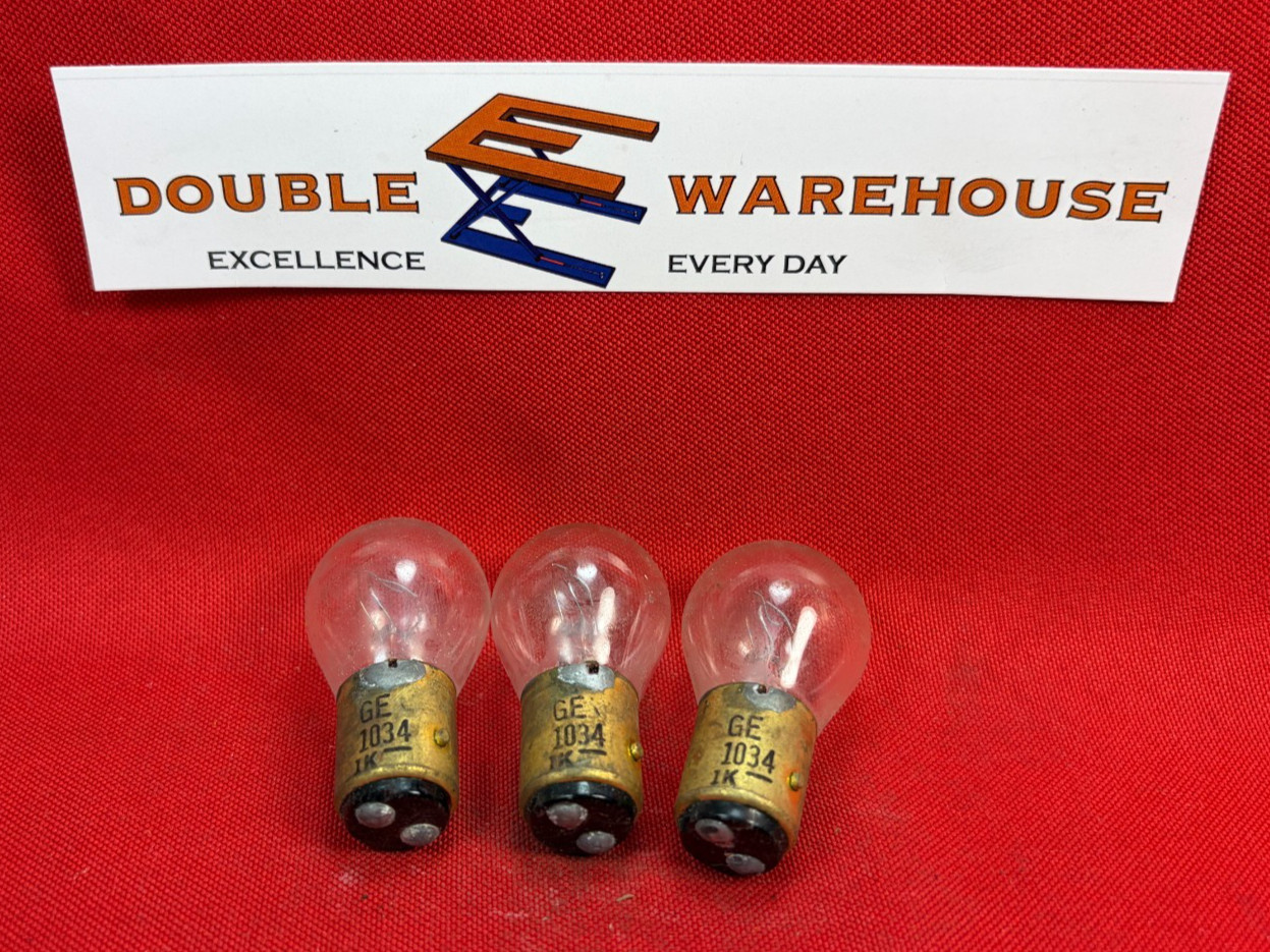 NOS Vintage Westinghouse 1034 Clear Mini Bulb 12 Volt #1a LOT OF THREE (3)