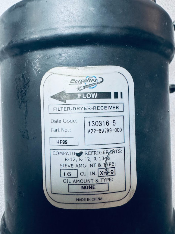 Burgaflex Filter-Dryer-Receiver - P/N A22-69799-000