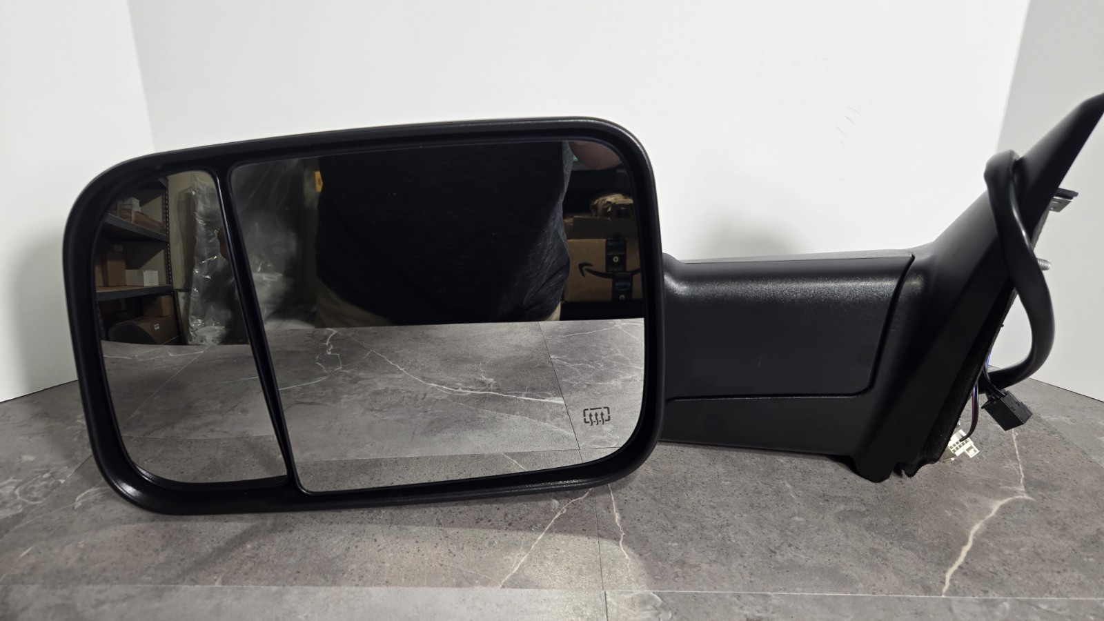 Driver Side Power Heated Mirror 10-12 Ram 1500-3500 Puddle Lamp Folding Like New