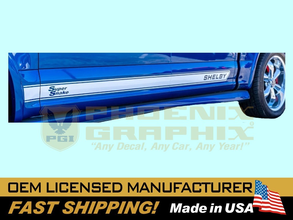 2017 2018 2019 2020 Ford F150 SHELBY SUPER SNAKE Lower Stripes Decals Licensed