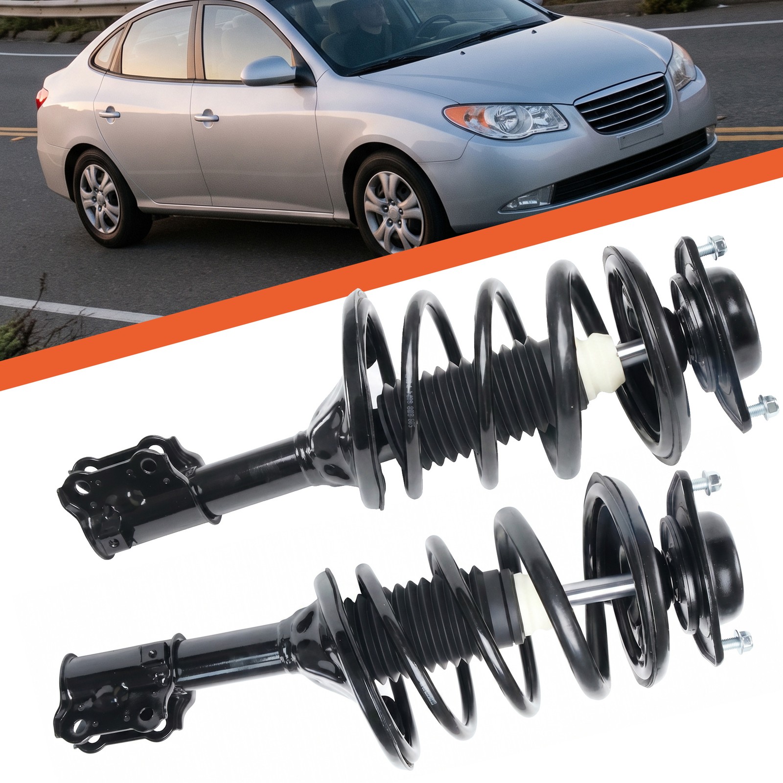 Front Complete Shock Struts Assembly for 2000-2006 Hyundai Elantra 171405 171404