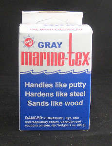 Marine-Tex RM301K Epoxy Putty Repair Kit Grey 2 oz. w/ Hardener 4 Mixing Sticks