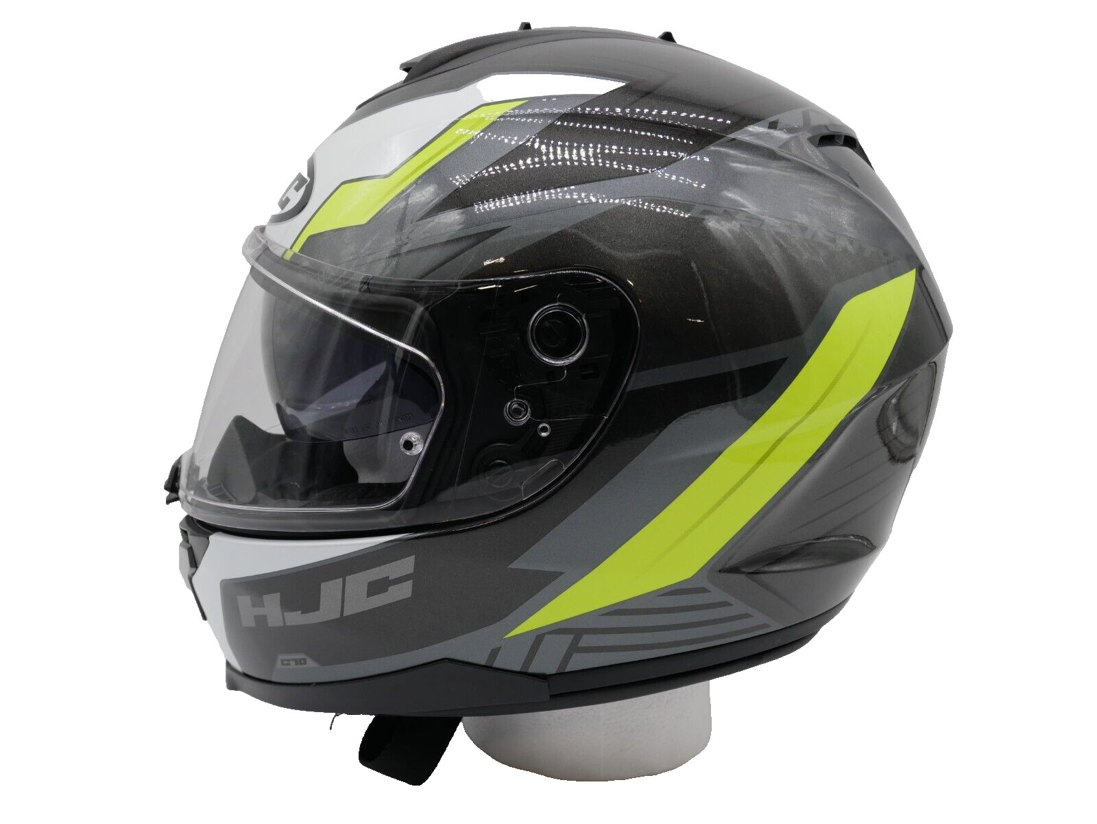 HJC C70 Motorcycle Helmet Silon MC-3H Hi-Vis Yellow Size X-Large