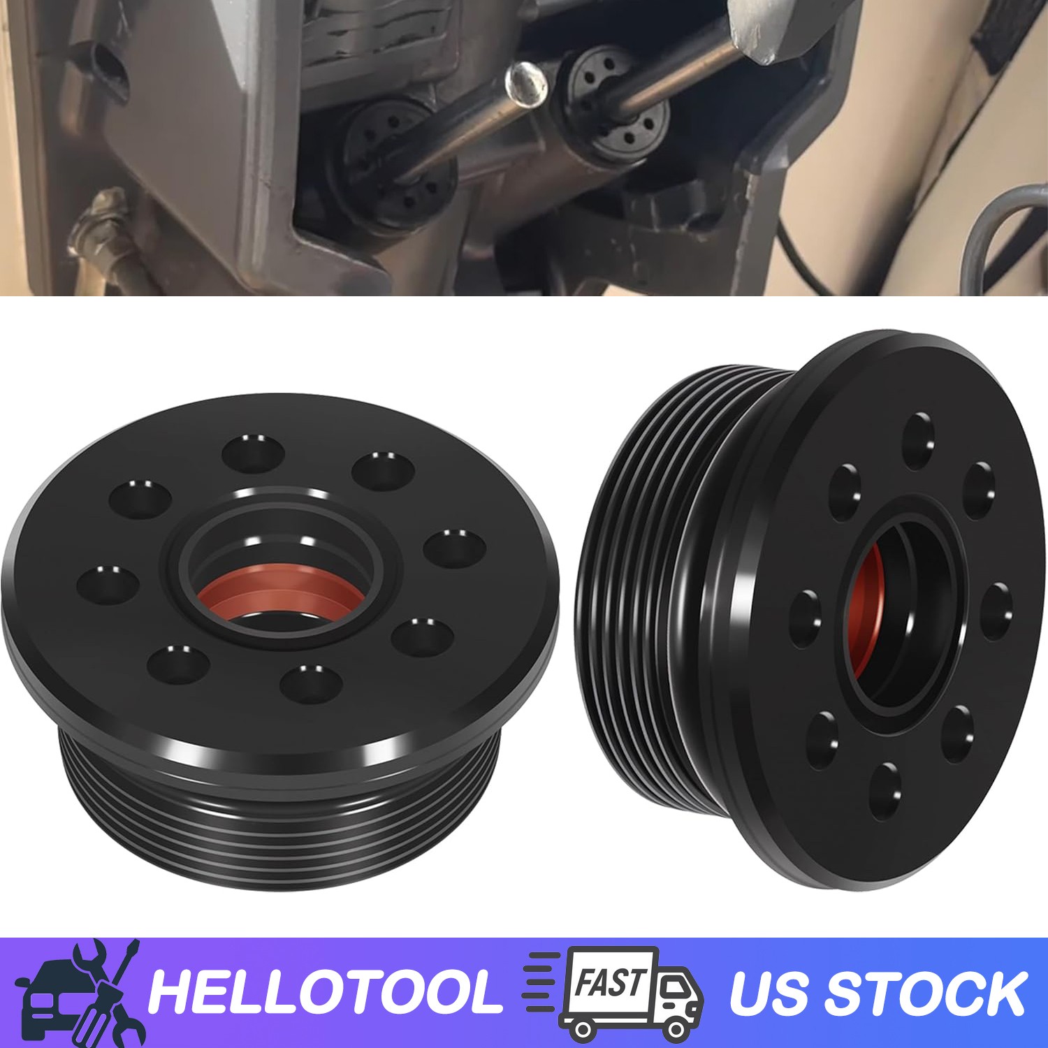 2PCS Screw End with Seals Tilt and Trim for 115-250HP Honda/Suzuki/Yamaha