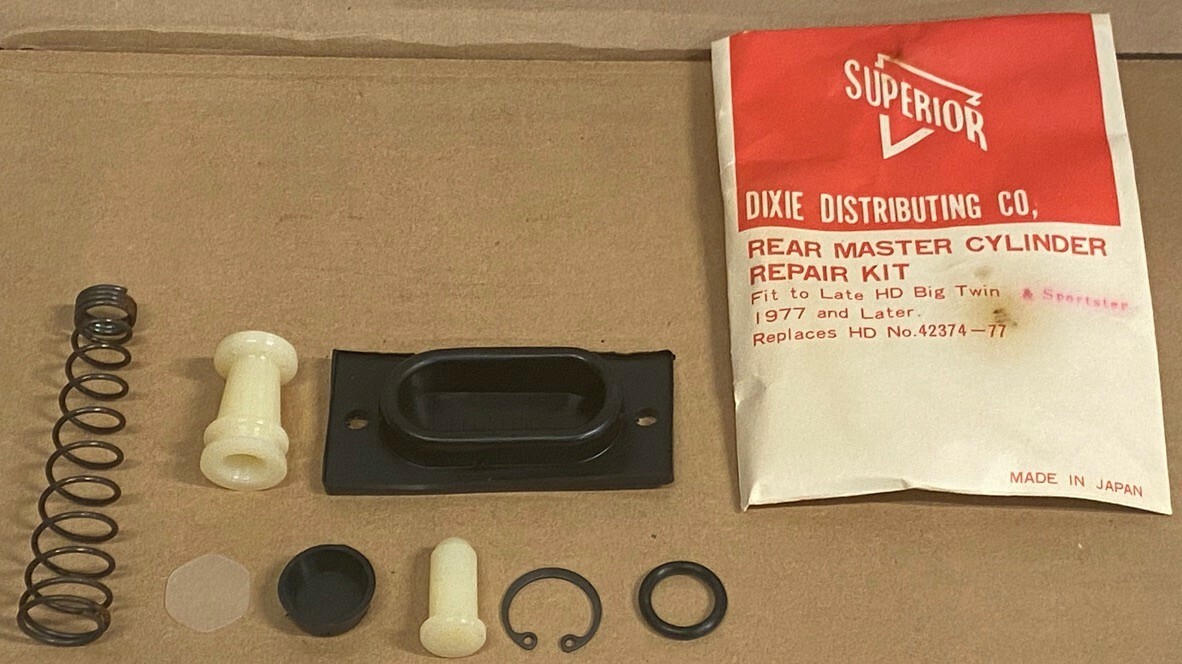 42374-77 NEW Rear Master Cylinder Repair Kit 1977-Later Big Twin & Sportster (28 42374-77 NEW Rear Master Cylinder Repair Kit 1977-Later Big Twin & Sportster (28
