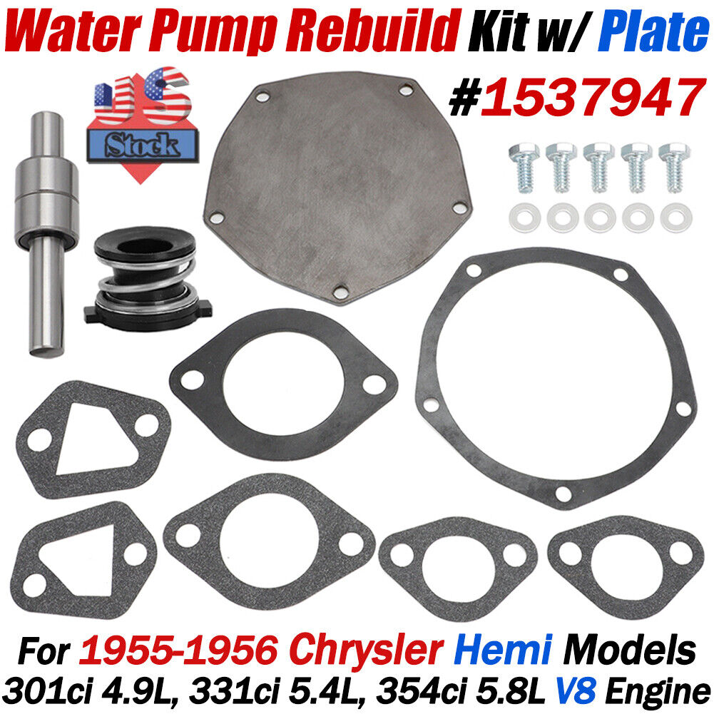 For 1955-1956 Chrysler Water Pump Rebuild Kit 1537947 fits 301 331 354 V8 Engine