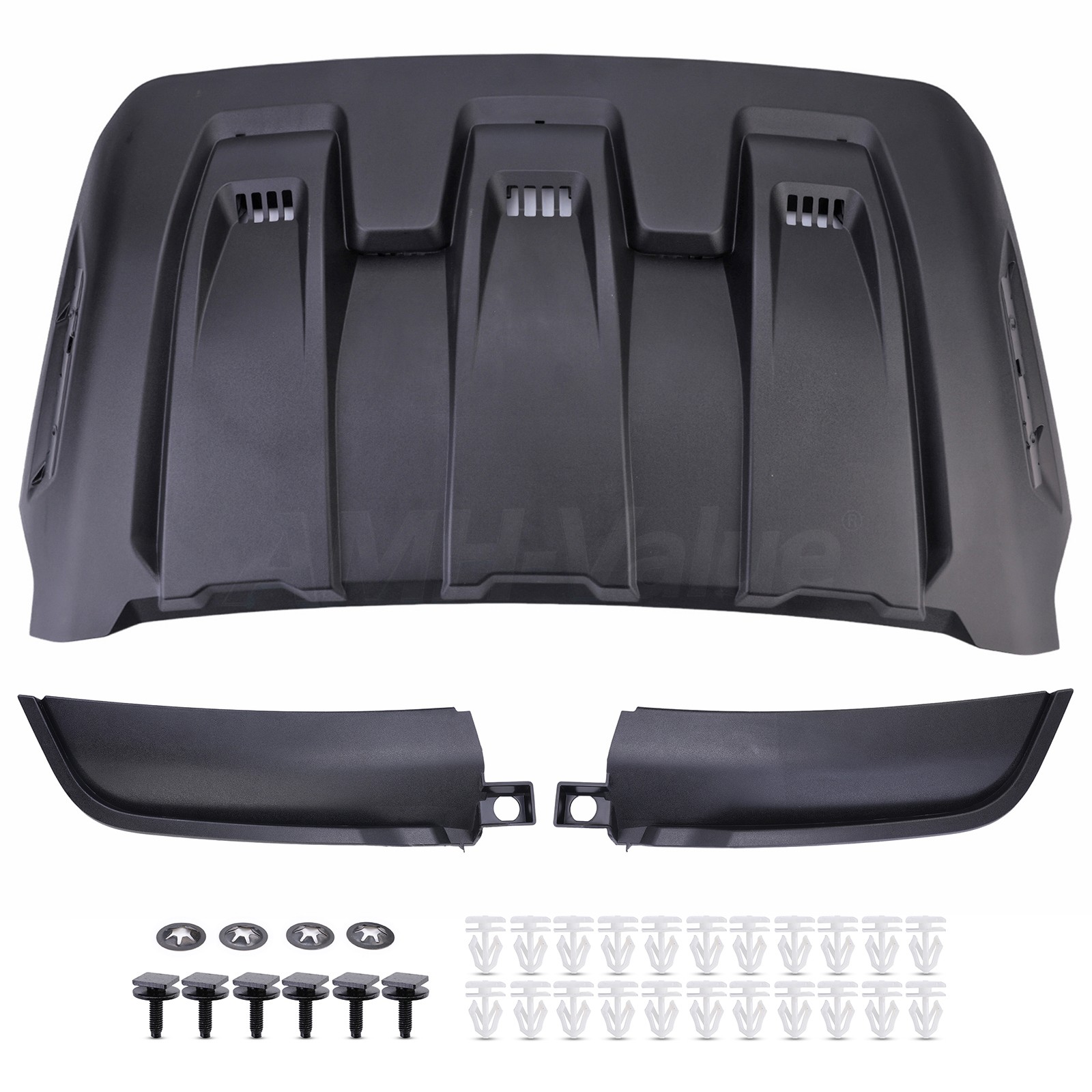 3x Car Air Flow Intake Hood Scoop Vent Bonnet Cover For Ford F150 Raptor 2021-25