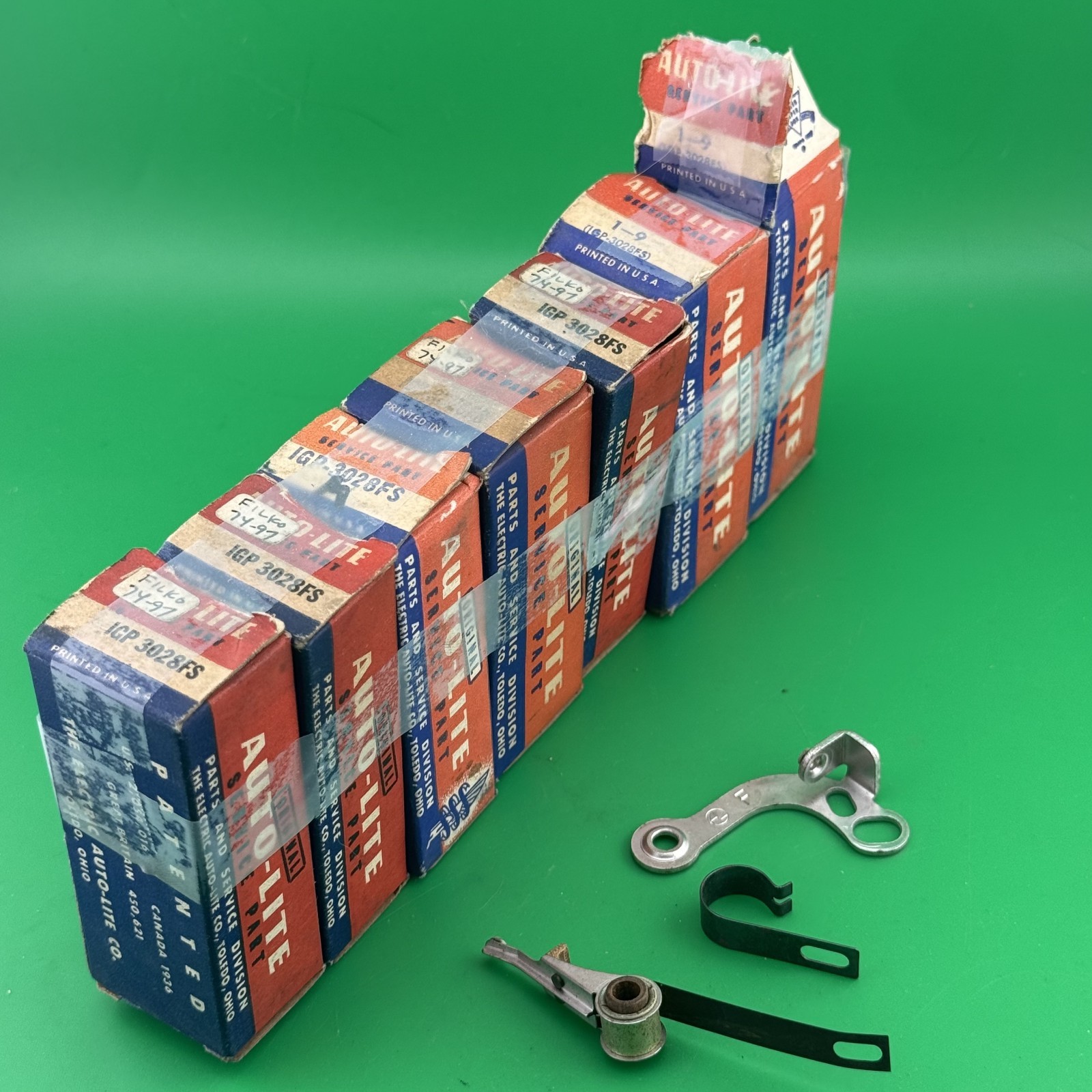 NOS AutoLite IGP 3028FS Ignition Contact Points Set Lot of 7
