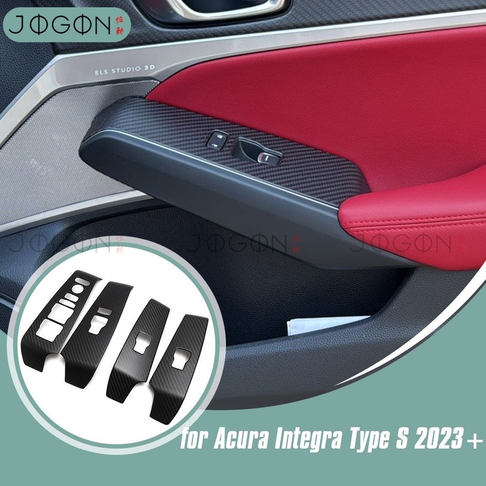 Matte Carbon For Acura Integra Type-S 2022-2025 Interior Window Lift Button Trim