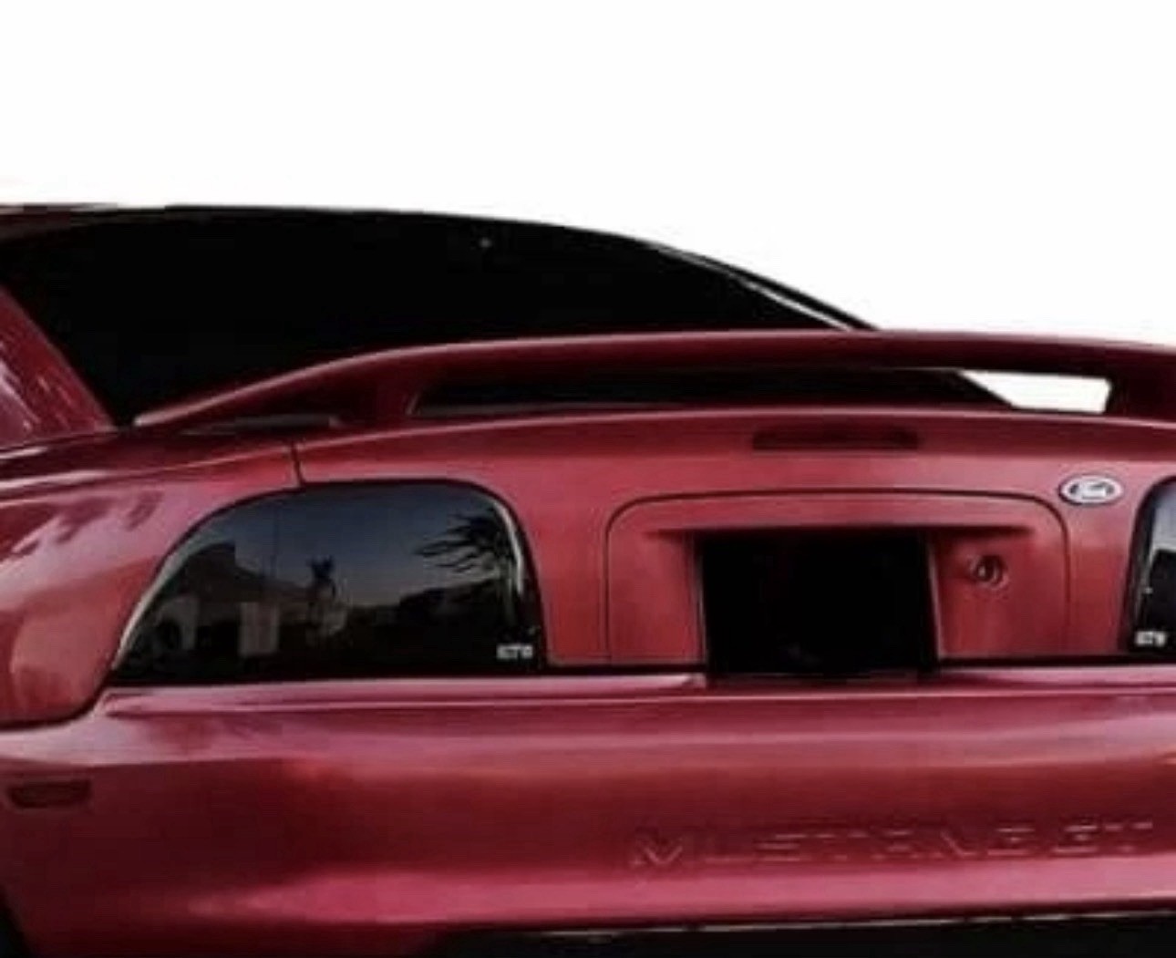 GT Styling GT076 Blackouts Smoke RR Taillight Covers 2Pc for 94-98 Ford Mustang